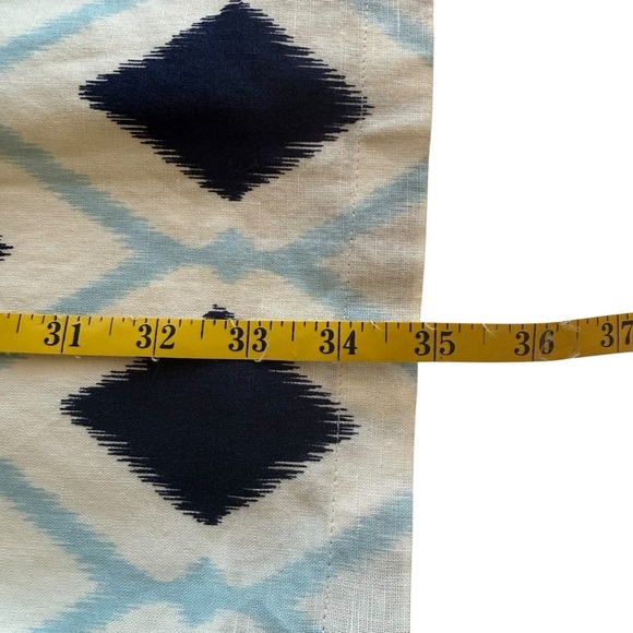 Talbots Petite Linen Blend Audrey Shift Dress Geometric 6P Vacation Nautical - Picture 7 of 10